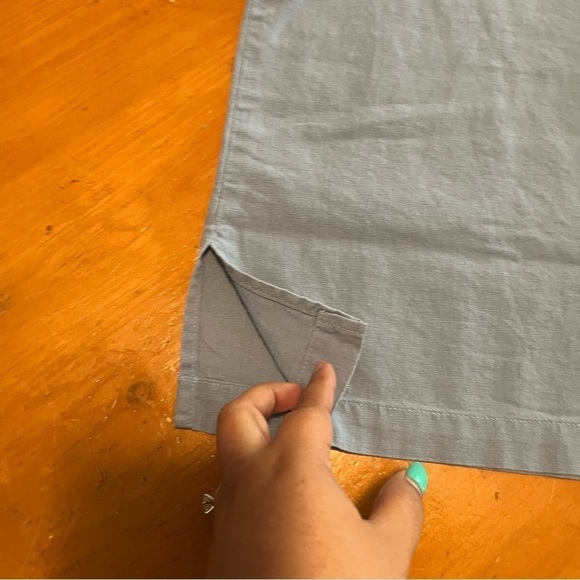 NEW Big Bud Press Linen Blend Pantry Button Up Top in Blue Sz 3XL - Picture 6 of 12